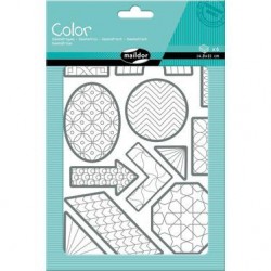 Planches de Gommettes à Colorier, Formes Géométriques - Maildor