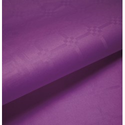 Nappe En Papier Damassé Violet En Rouleau 1,18 x 6 m 