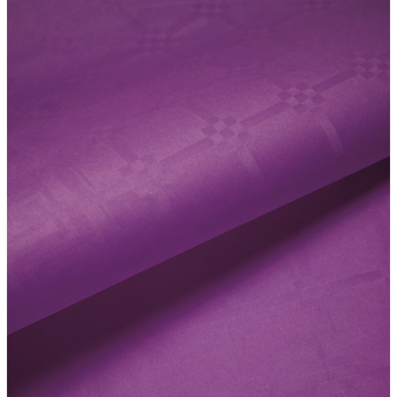 Nappe En Papier Damassé Violet En Rouleau 1,18 x 6 m – Coti-Jouets