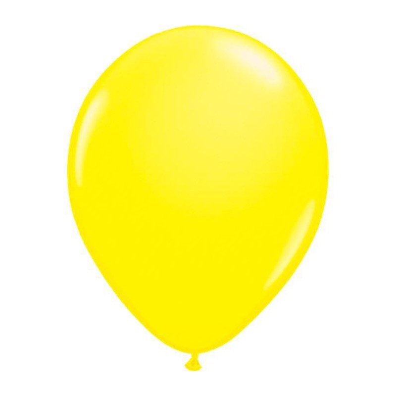 Ballons de Baudruche Fluo Jaune 50 Pièces