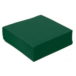 Serviette en Papier Cocktail Unie Vert Sapin