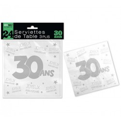 24 Serviettes De Table 30 Ans Coti Jouets Accessoires De Fetes Et Decoartion A Themes 24 Serviettes De Table 30 Ans Coti Jouets Accessoires De Fetes Et Decoartion A Themes