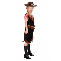 Déguisement de Cowgirl Fille, Taille 4-6 Ans