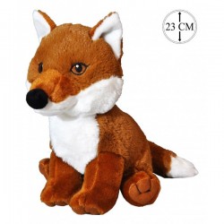 Peluche Renard Assis 23cm