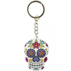 Porte Clés Tête de Mort Mexicaine