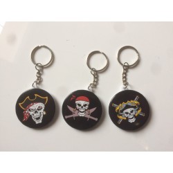 Porte Clés Badge Pirate