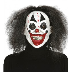 Masque de Clown En Latex avec Cheveux