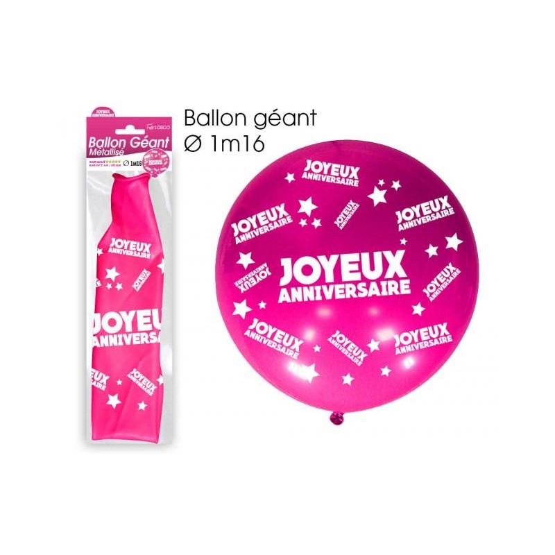 Ballon Geant Anniversaire Fuchsia Coti Jouets Specialiste En Articles De Fetes Pour Mariages Anniversaires Soirees A Theme Ballon Geant Anniversaire Fuchsia Coti Jouets Specialiste En Articles De Fetes Pour Mariages Anniversaires Soirees A Theme