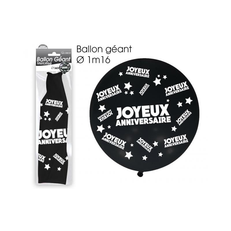 Ballon Geant Anniversaire Noir Coti Jouets Specialiste En Articles De Fetes Pour Mariages Anniversaires Soirees A Theme Ballon Geant Anniversaire Noir Coti Jouets Specialiste En Articles De Fetes Pour Mariages Anniversaires Soirees A Theme