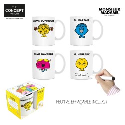 Mug Monsieur Madame qui Change de Couleur Avec la Chaleur