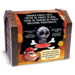 Coffre de Pirate en Bois avec Accessoires