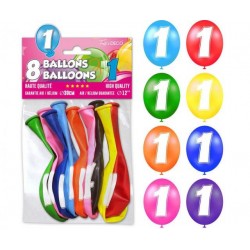 Ballons de Baudruche Anniversaire 18 Ans 8 Pièces