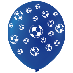 Ballons De Baudruche Ballons de Foot Assortis Bleu Blanc Rouge 6 Pièces