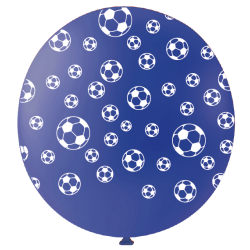Ballons De Baudruche Coq et Ballon de Foot Bleu Blanc Rouge 12 Pièces