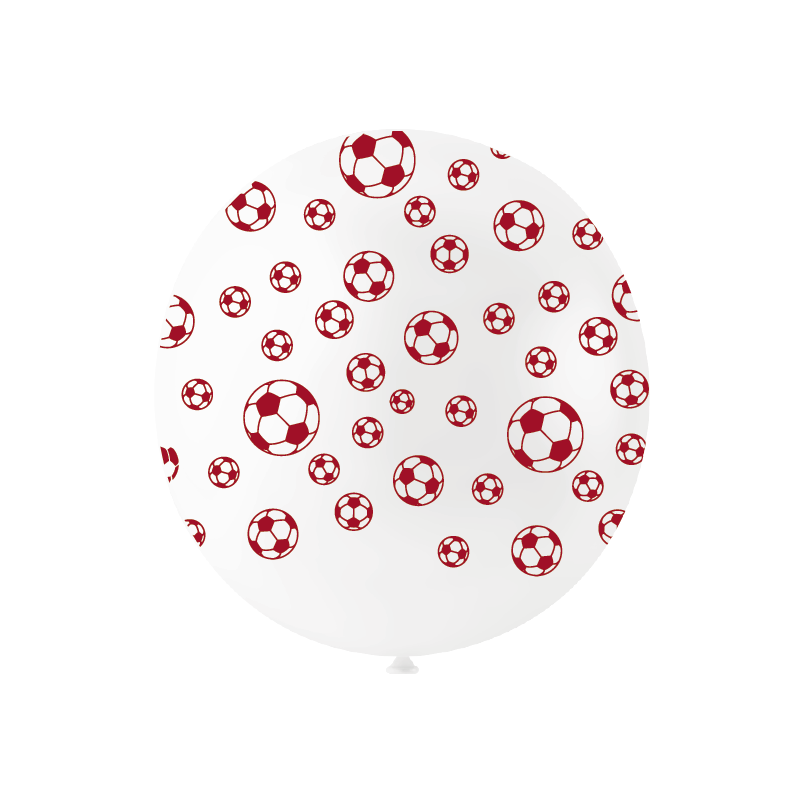 Ballons De Baudruche Coq et Ballon de Foot Bleu Blanc Rouge 12 Pièces