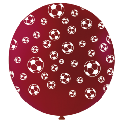 Ballons De Baudruche Coq et Ballon de Foot Bleu Blanc Rouge 12 Pièces