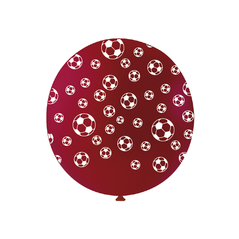 Ballon de Baudruche Géant Rouge Impression Ballon de Foot