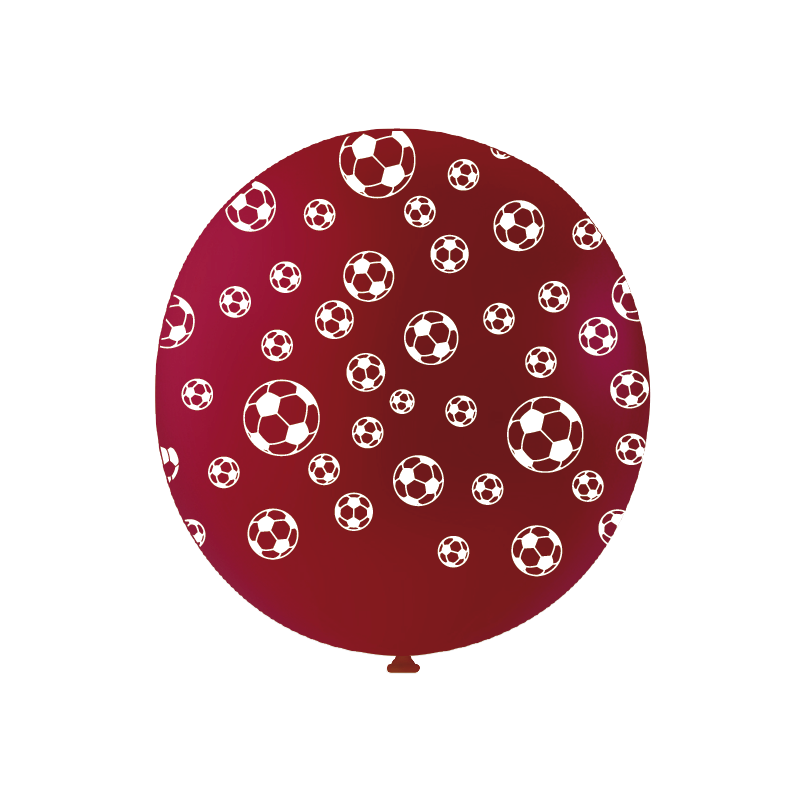 Ballons De Baudruche Géant Foot Rouge -Coti Jouets spécialiste