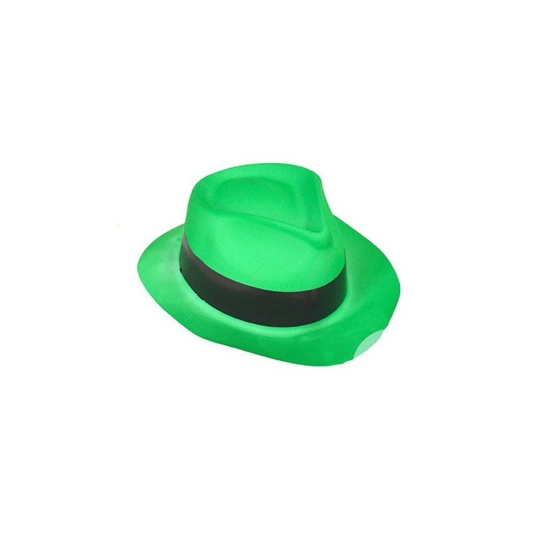 Chapeau Gangster PVC Rose Fluo - Coti Jouets, spécialiste en