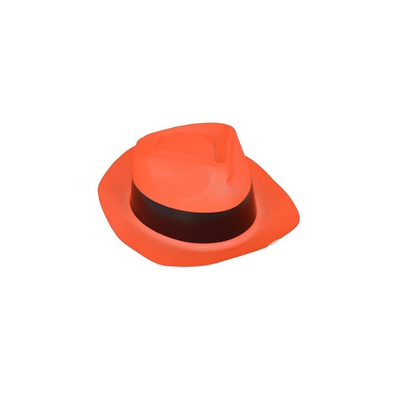 Chapeau Borsalino Gangster Fluo Orange