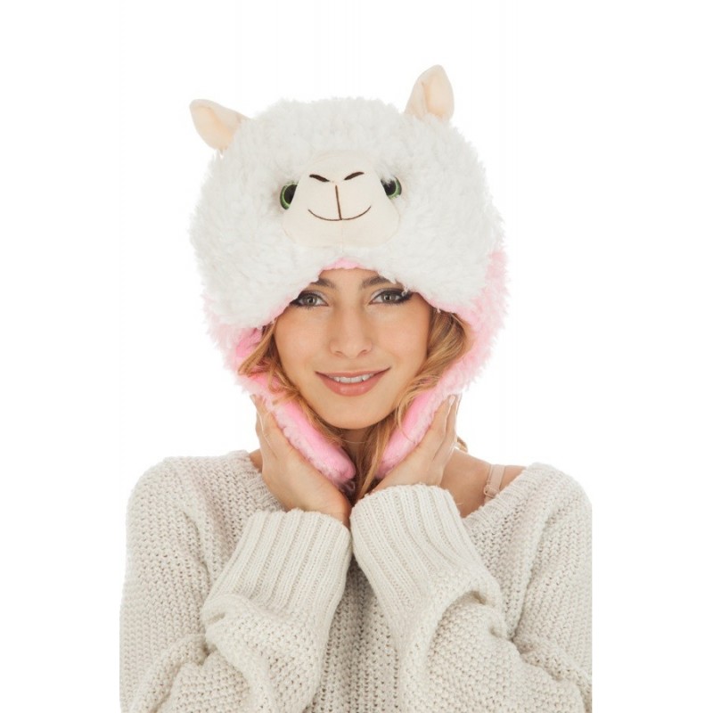 Bonnet Peluche Chat Vert Et Violet Bonnet Peluche Chat Vert Et Violet