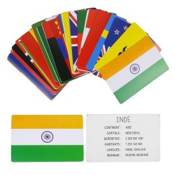 Cartes Educatives - Pays et Drapeaux du Monde