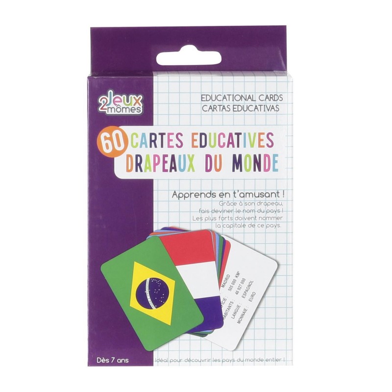 Cartes Educatives - Pays et Drapeaux du Monde