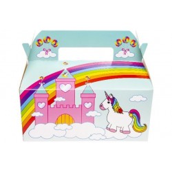 Boîtes Carton Repas Menu Enfant Licorne