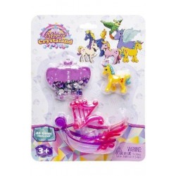 Licorne et 40 Faux Diamants avec Contenants