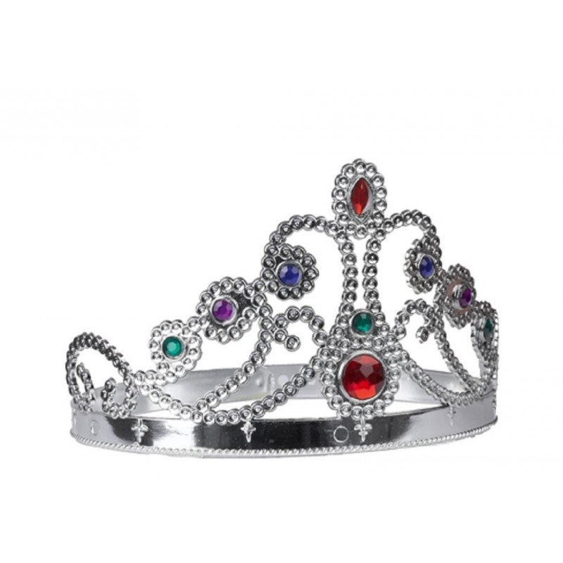 Couronne de Princesse Argentée - Coti Jouets grossiste déguisement et  accessoire pour carnaval, soirée costumée, anniversaire