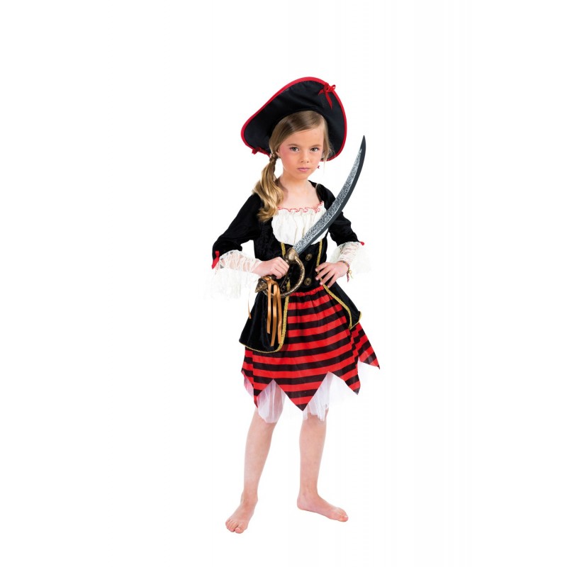 Déguisement De Pirate Fille, Taille 4-6 Ans