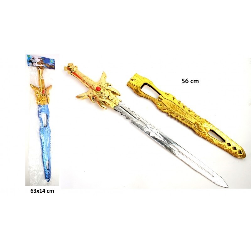 Epée Moyen-Age 55cm Avec Gants de Protection