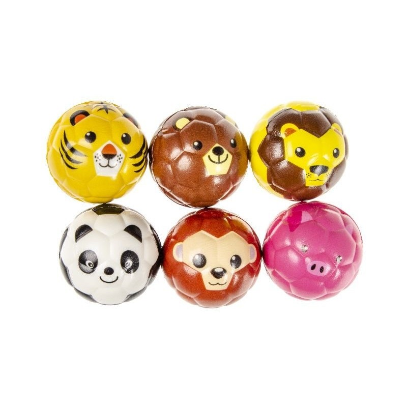 Balle en Mousse Soft Animal 6,5cm