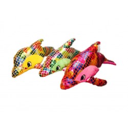 Peluche Dauphin Fluo Métallisé