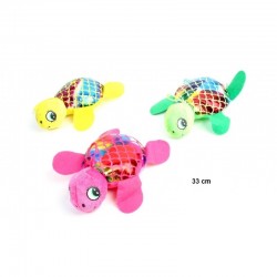 Peluche Tortue Fluo Métallisée