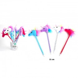 Stylo Bille Licorne en Peluche