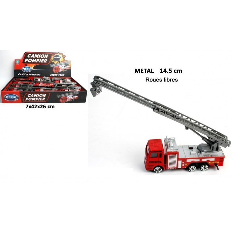 Camion de Pompier Métal-Coti Jouets, spécialiste en jouets pour les arbres  de noël, associations, CE