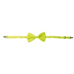 Noeud Papillon Satin Jaune...