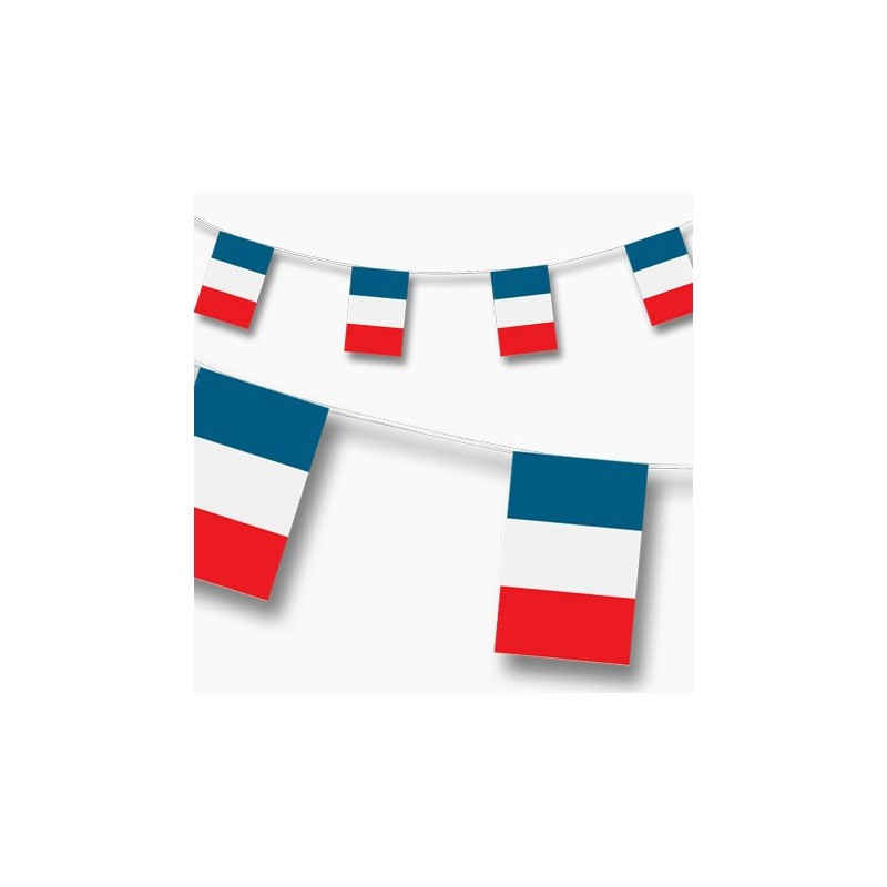 Guirlande Plastique France 5 Mètres - Coti Jouets spécialiste évènementiel,  drapeaux et guirlandes pour supporter et manifestati