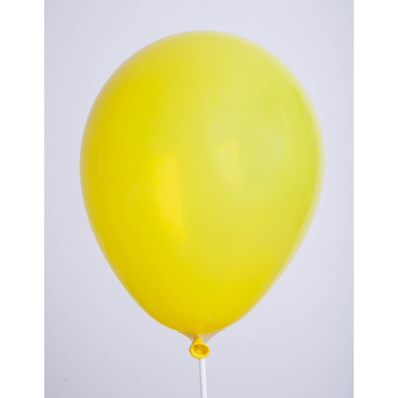 Ballons de Baudruche Cristal Jaune 100 Pièces