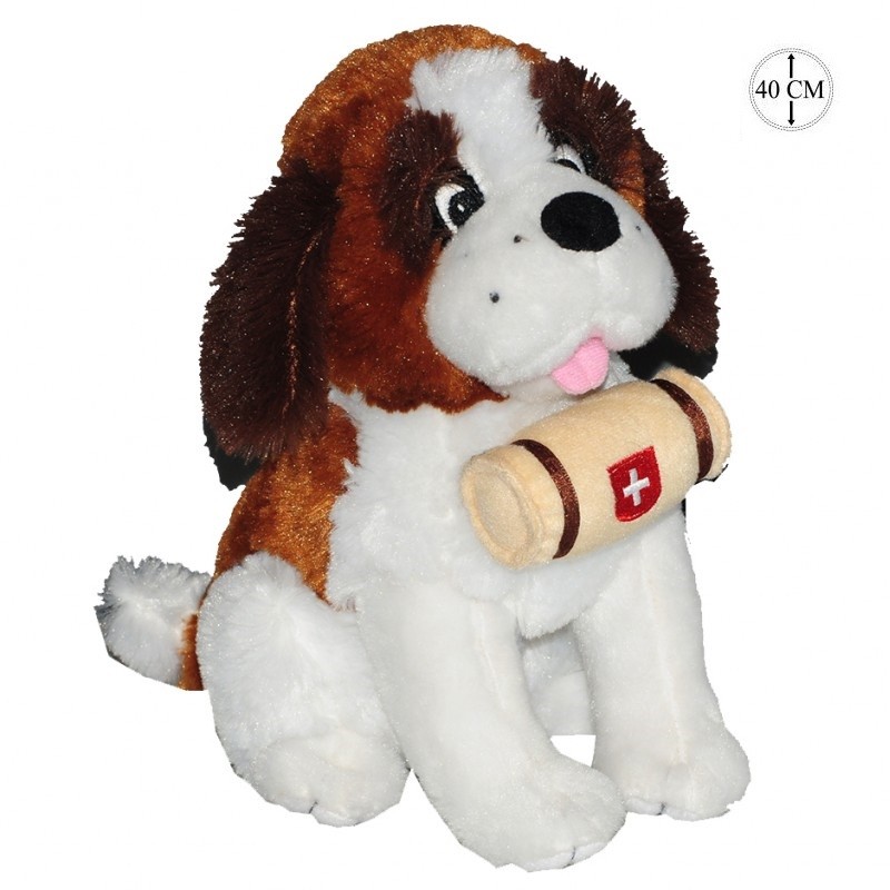 peluche chien saint bernard