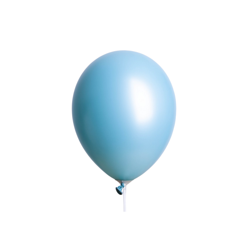 50 Ballons Metallises Bleu Lagon Pour Vos Fetes Anniversaire Et Decoration Coti Jouets