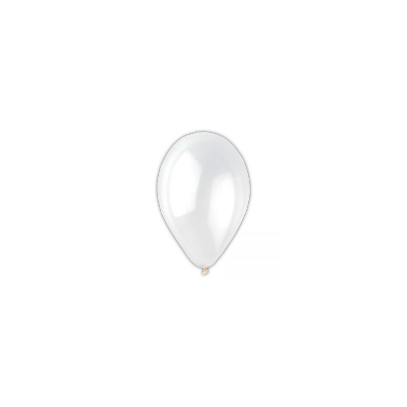 Ballons de Baudruche Métalliques Blanc Perlé