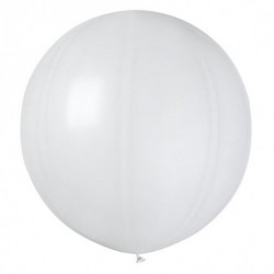 Ballon de Baudruche Géant Métallique Blanc