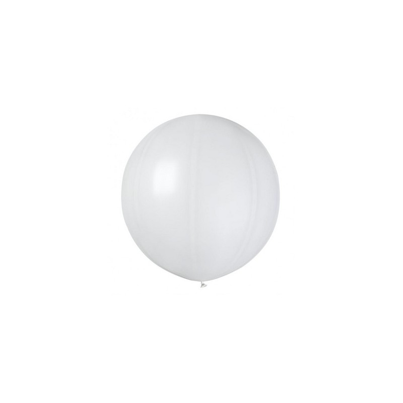 Ballon blanc métal latex