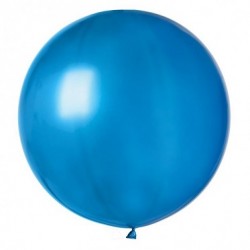 Ballon de Baudruche Géant Bleu Métallisé