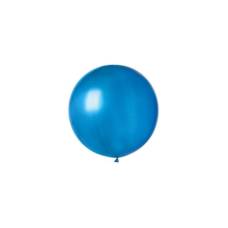 Ballon de Baudruche Géant Bleu Métallisé