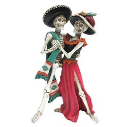 Statuette Couple de Mexicains en Résine Dead Of Dead