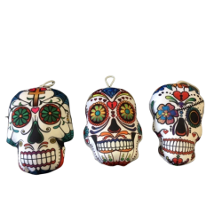 Coussin Tête de Mort Mexicaine