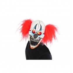Masque De Clown Effrayant En Latex  Avec Yeux à Led